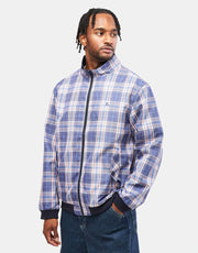 Route One Harrington Jacket - Plaid Blue