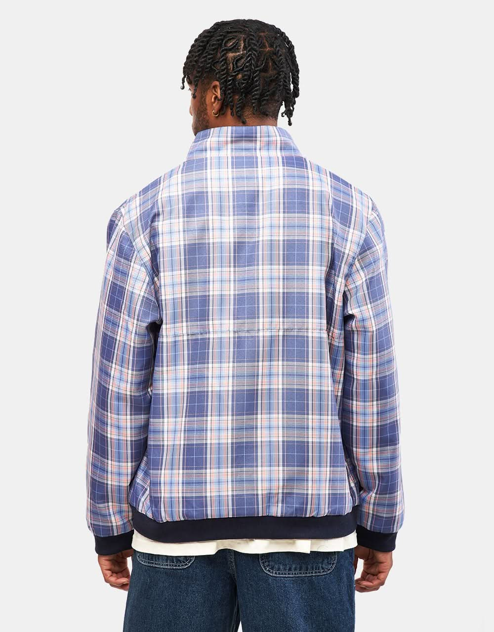 Route One Harrington Jacket - Plaid Blue