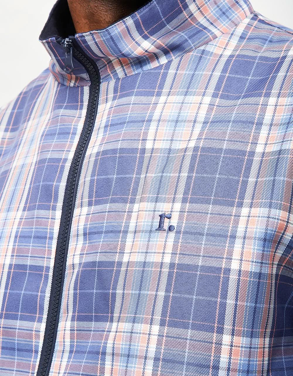 Route One Harrington Jacket - Plaid Blue