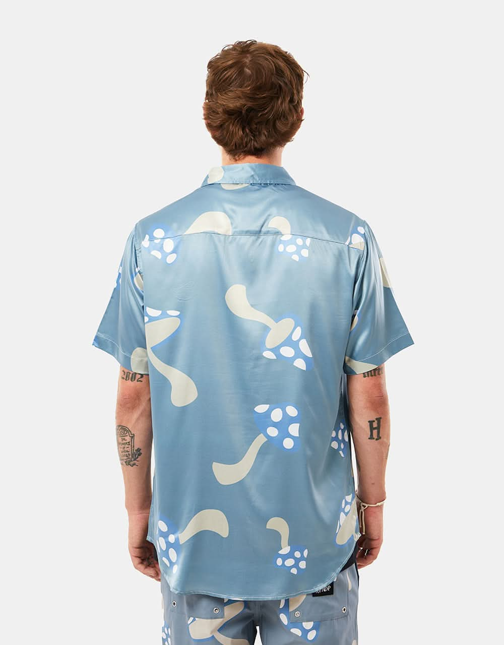 RIPNDIP Euphoria Button Up Shirt - Light Slate