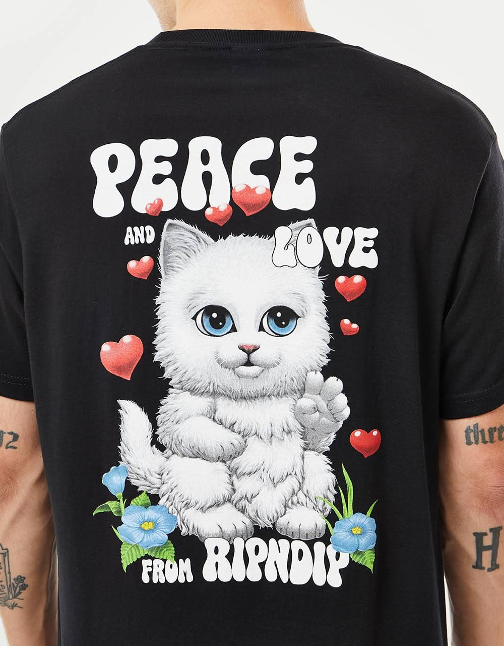 RIPNDIP Peace Love T-Shirt - Black