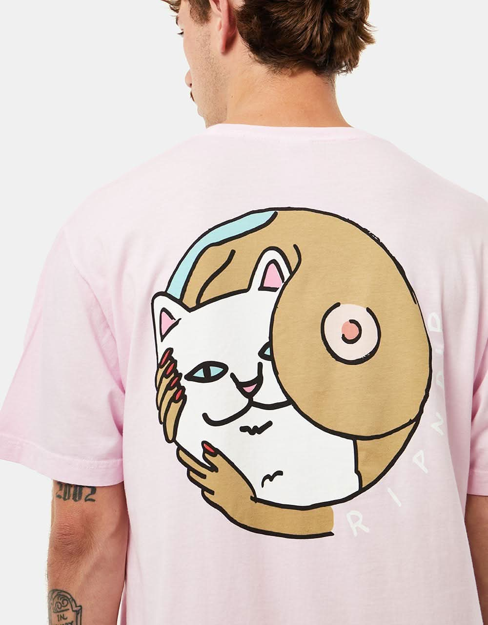 RIPNDIP Must Be Nice Boobies T-Shirt - Light Pink