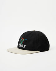 Butter Goods Bouquet 6 Panel Cap -  Black/Tan