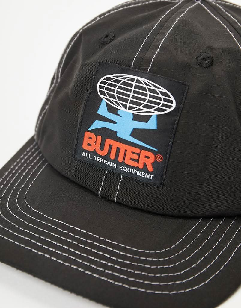 Butter Goods Terrain Contrast 6 Panel Cap - Black