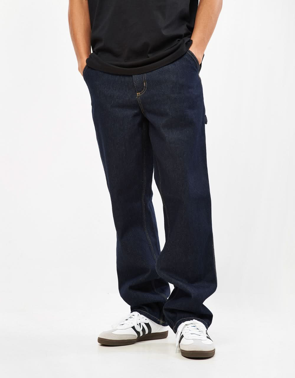 Carhartt WIP Single Knee Pant - Blue (Rinsed)