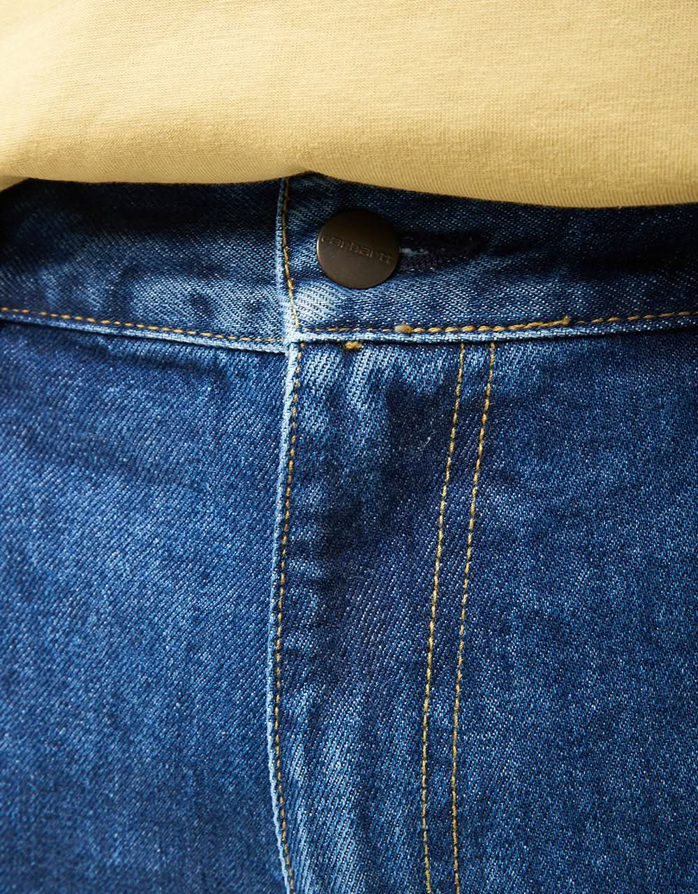 Short Carhartt WIP Single Knee - Bleu (Stone Washed)