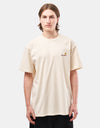 Carhartt WIP S/S American Script T-Shirt - Natural