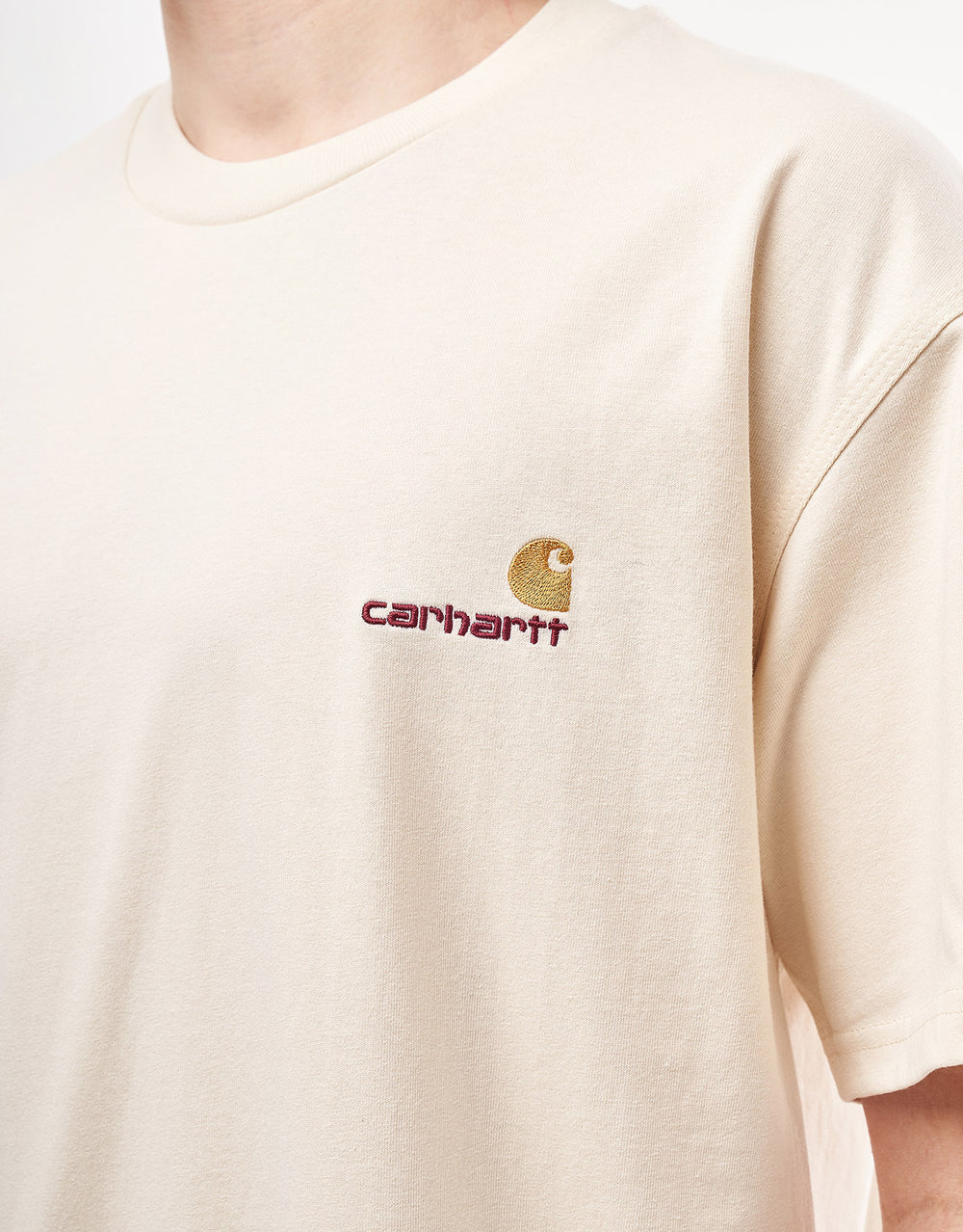 Carhartt WIP S/S American Script T-Shirt - Natural