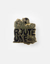 Route One Face The Music Pin - Gold