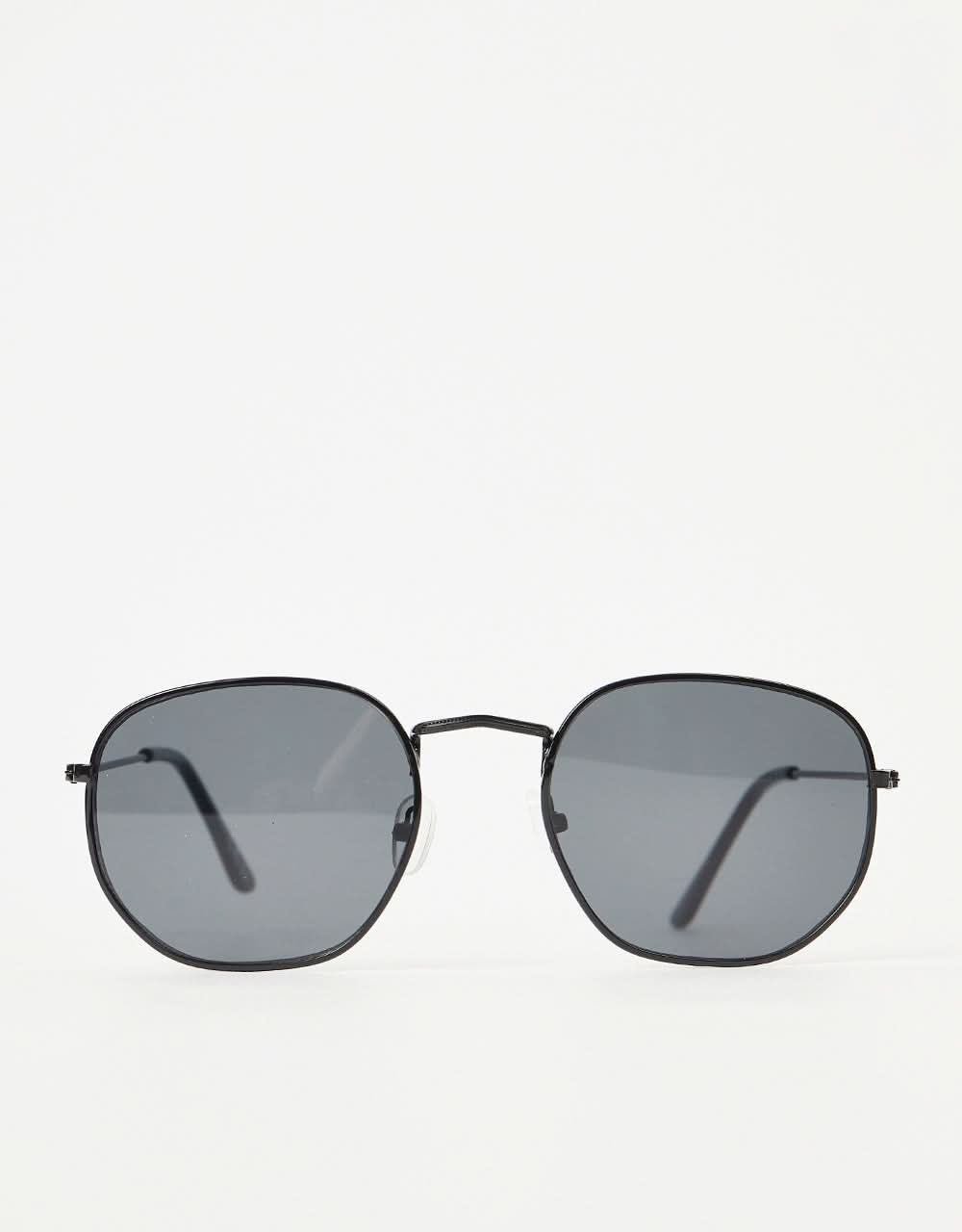 Route One Hex Sunglasses - Black (Black Lens)