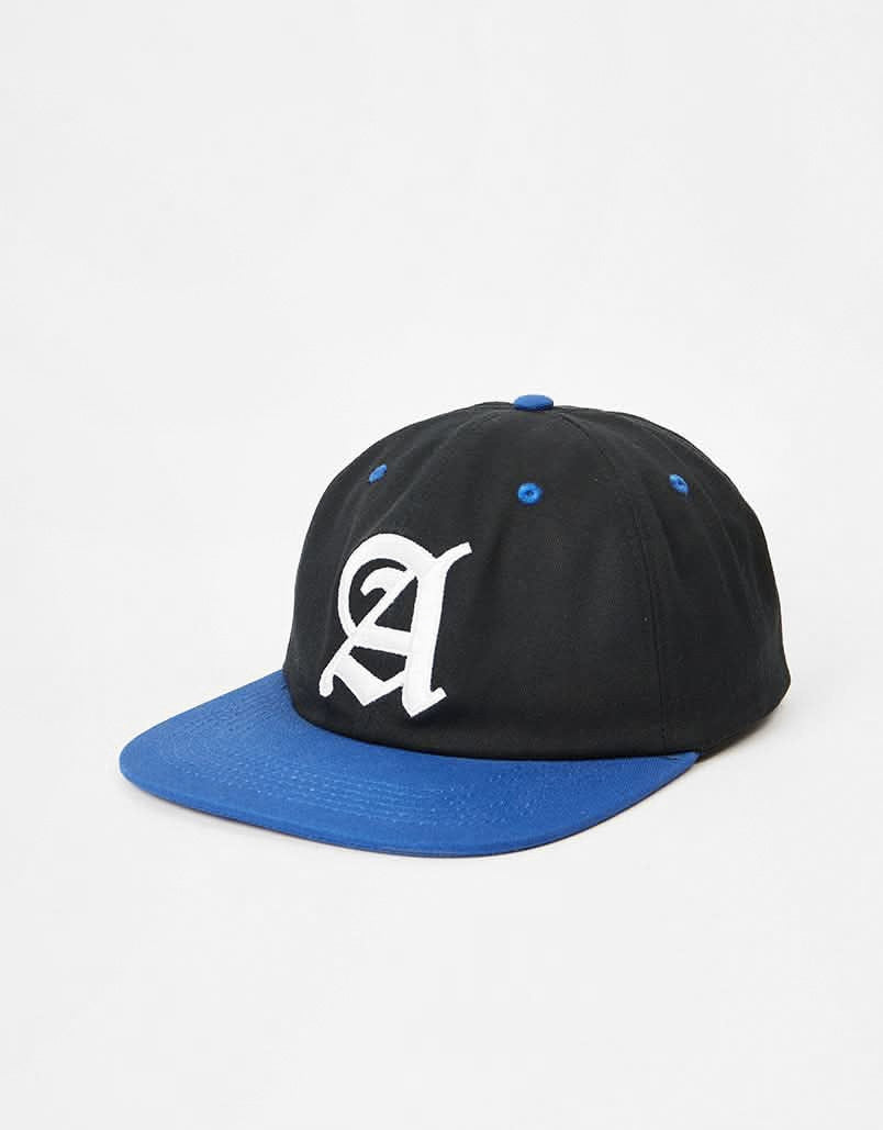 Ahead Worldwide Capital 3 Cotton Twill Strapback Cap - Black/Royal Blue