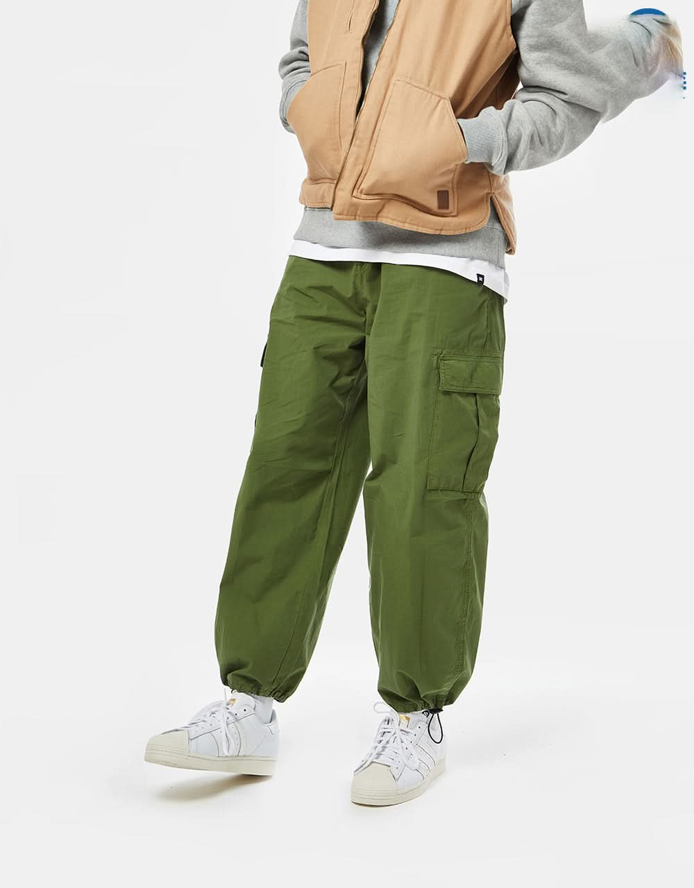 Route One Super Baggy Cargo Pant - Cypress