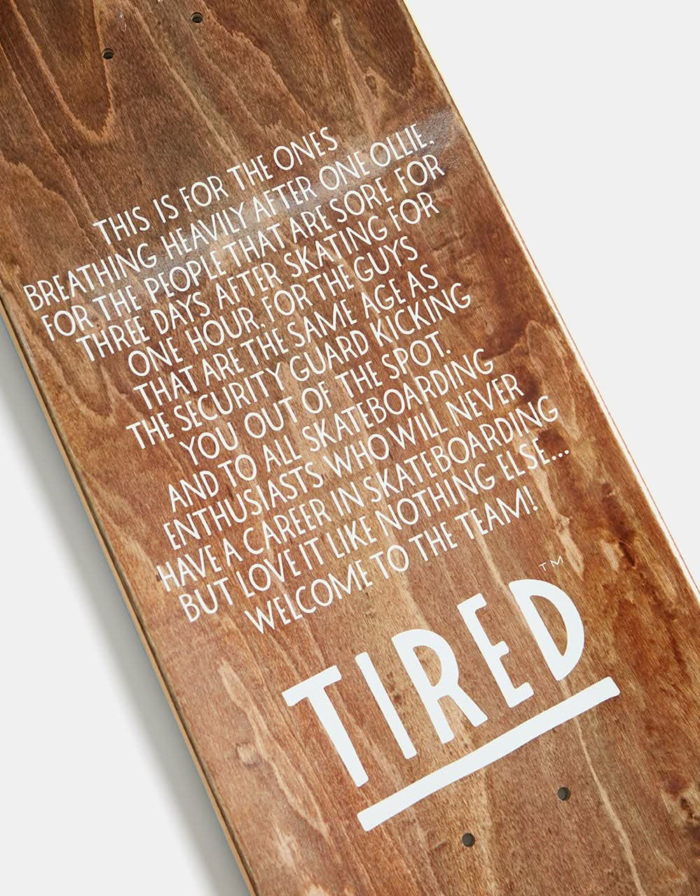 Tired Old Mobil Skateboard Deck - 8.25"