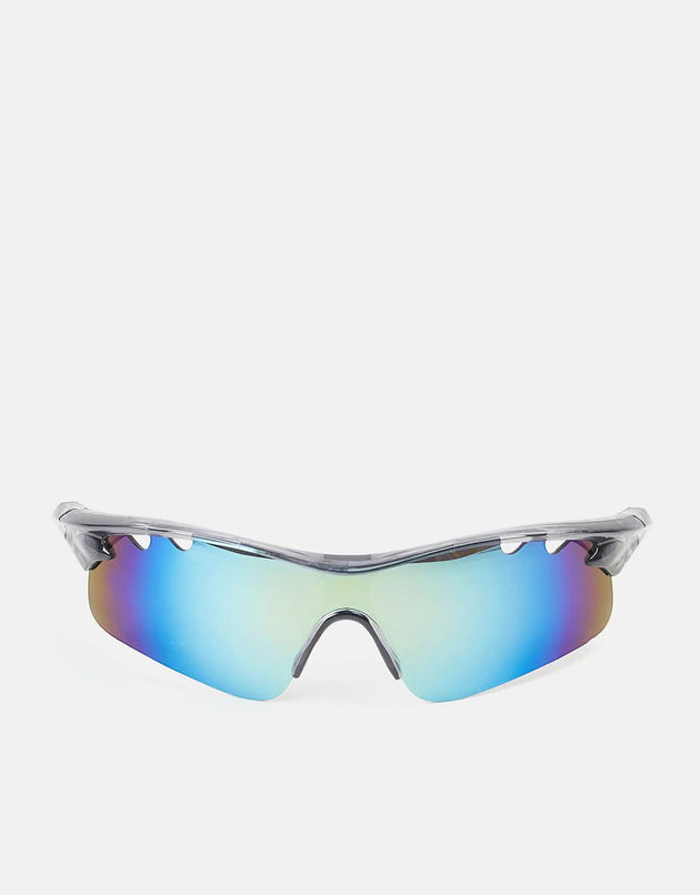 Route One Kenny Sunglasses - Yellow/Blue Mirror