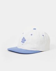 Route One Monstera Unstrukturierte Strapback-Kappe – Natur/Lavendel