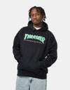 Thrasher Outlined Pullover Hoodie - Black/Green