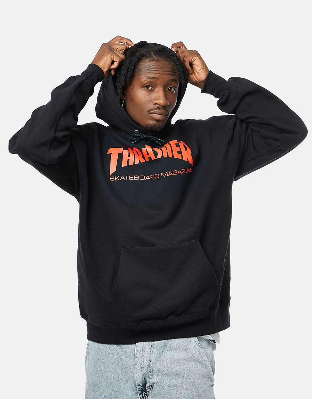 Thrasher Skate Mag Sudadera con capucha - Negro/Rojo