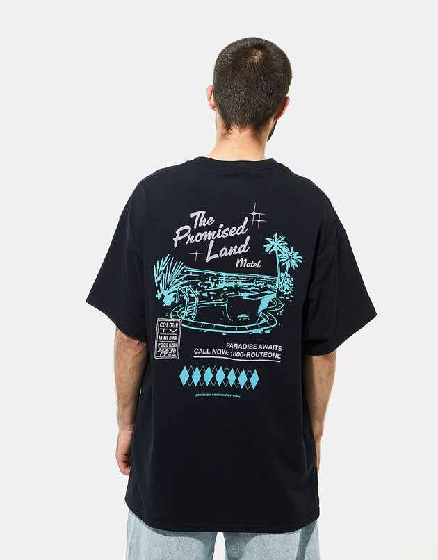 T-Shirt Route One La Terre Promise - Noir