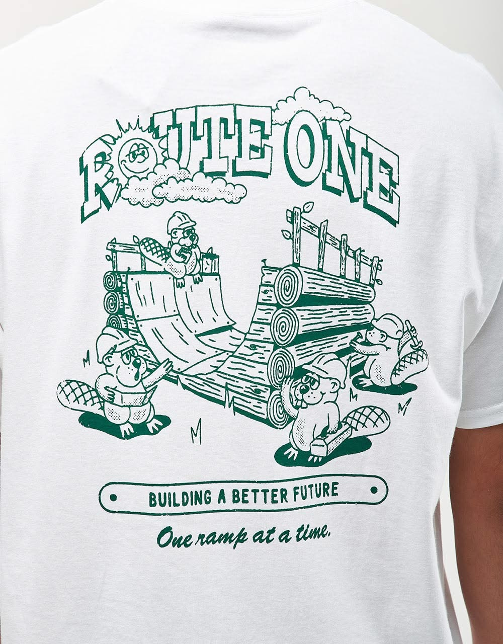 Route One Construction T-Shirt - White