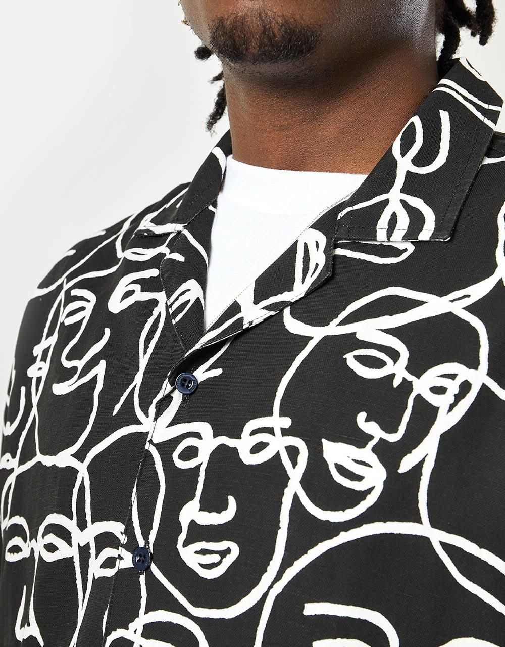 Route One Montana Shirt - Faces Black