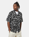 Route One Montana Shirt - Faces Black