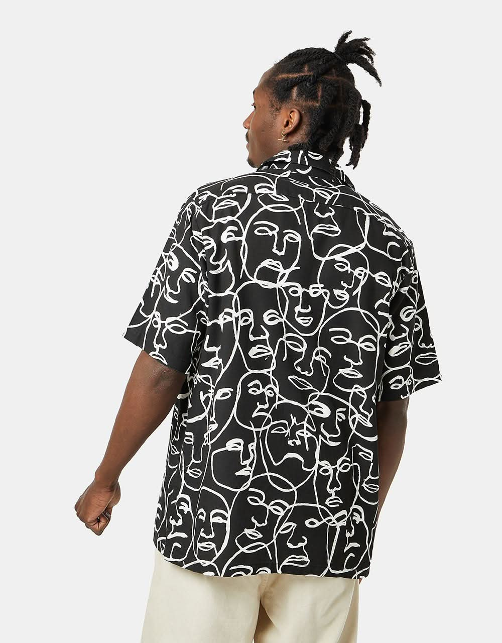 Route One Montana Shirt - Faces Black