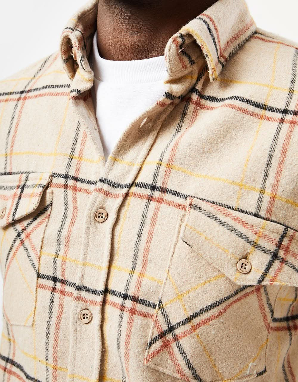 Route One Brockway Flannel Shirt - Sand