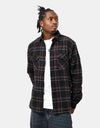 Route One Shelby Flannel Shirt - Black