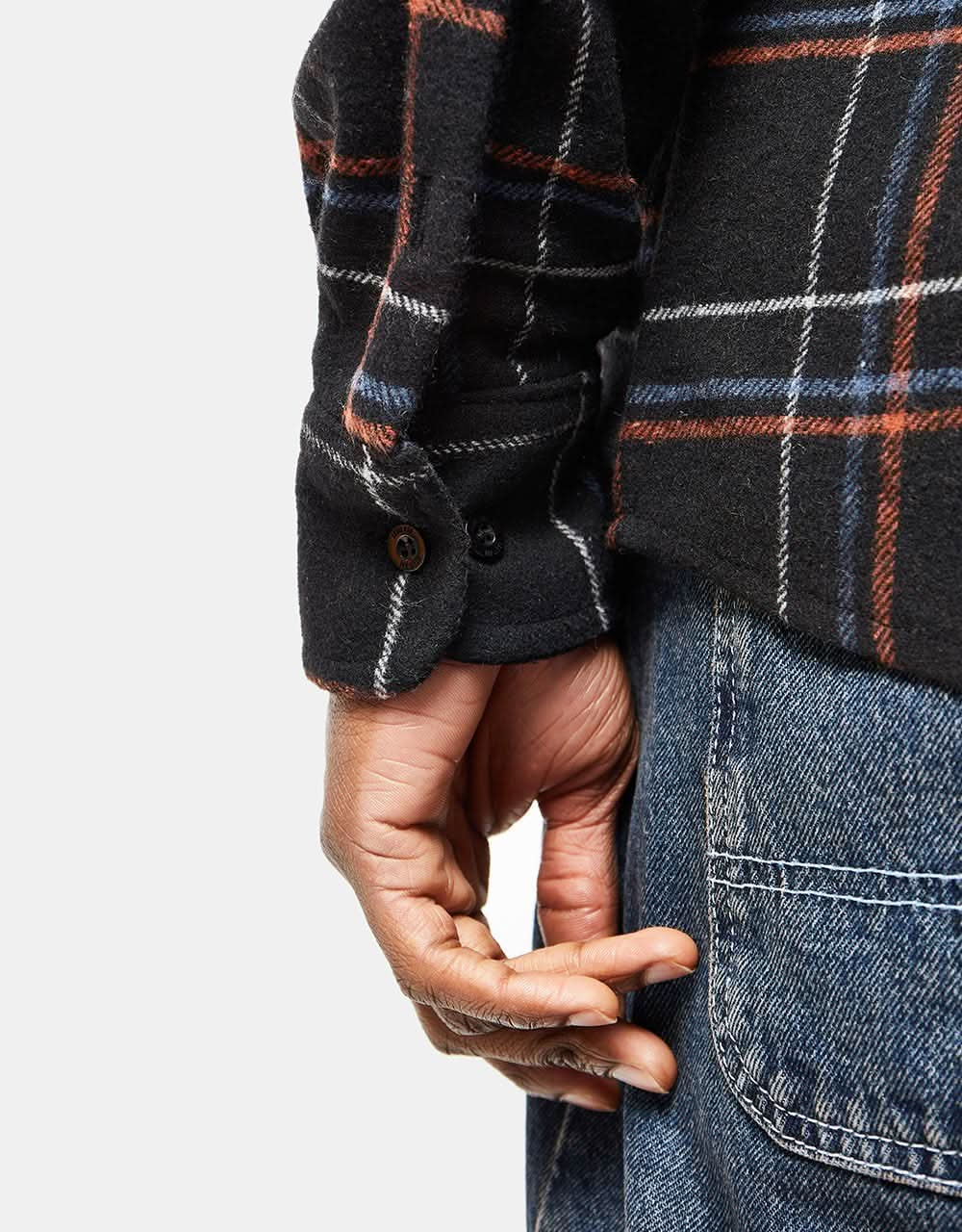 Route One Shelby Flannel Shirt - Black