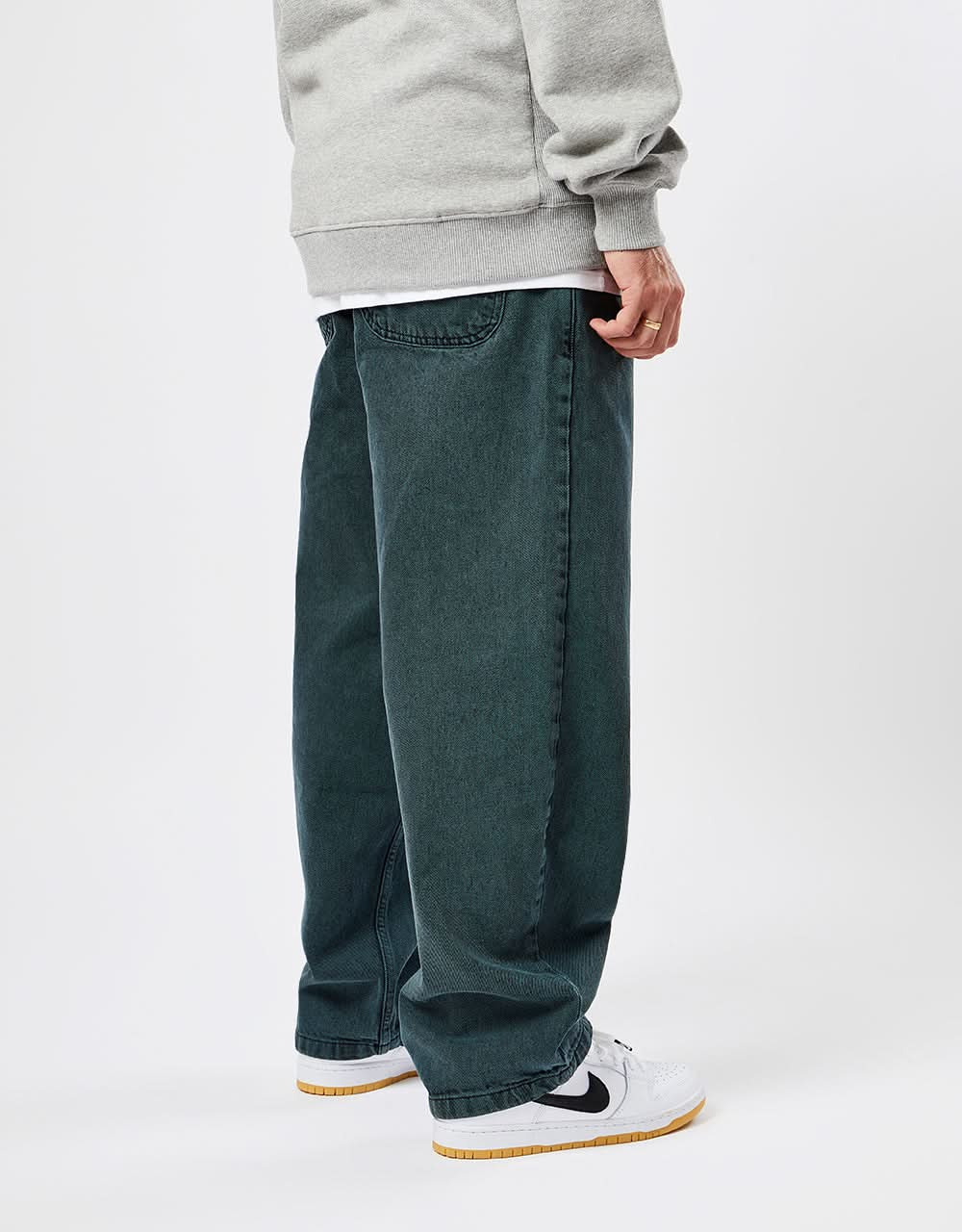 Route One Super Baggy Denim Jeans - Shaded Spruce