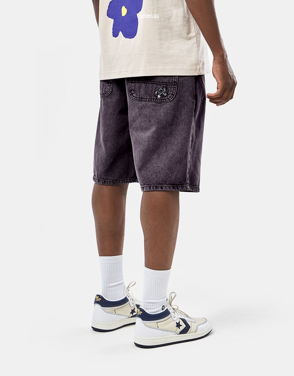 Route One Super Baggy OG Denim Shorts - Moderate Purple