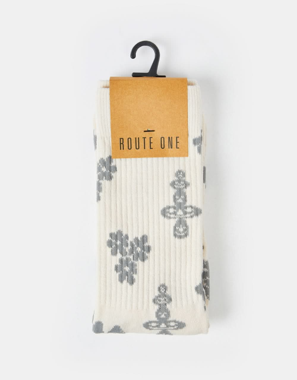 Route One Balance Crew Socks - Ivory Cream