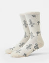 Route One Balance Crew Socks - Ivory Cream