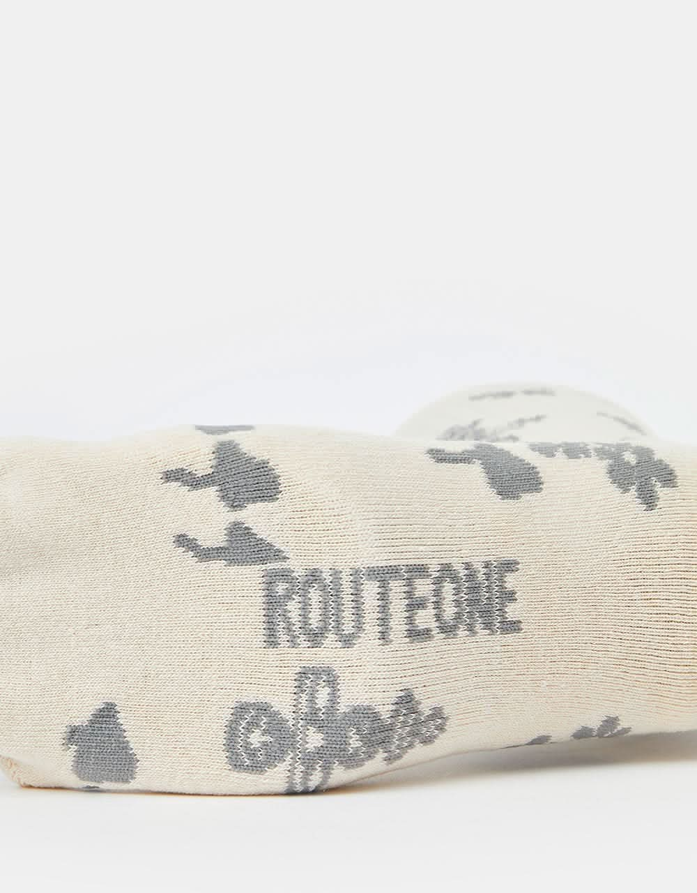 Route One Balance Crew Socks - Ivory Cream