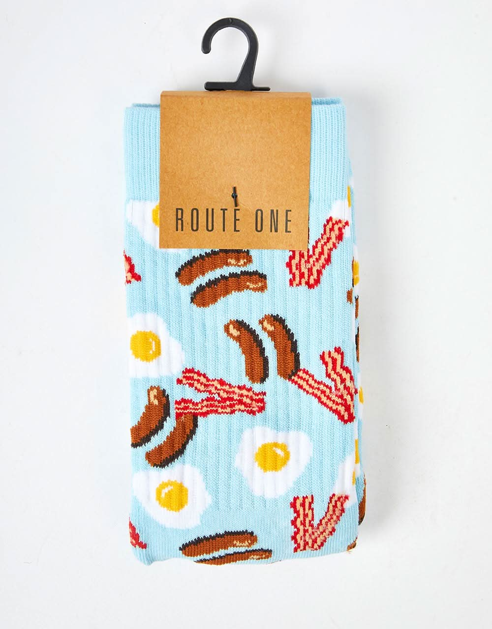 Route One Breakfast Crew Socks -Multi