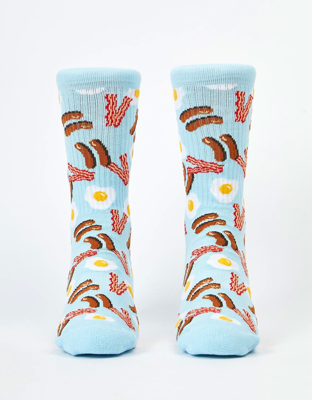 Route One Breakfast Crew Socks -Multi