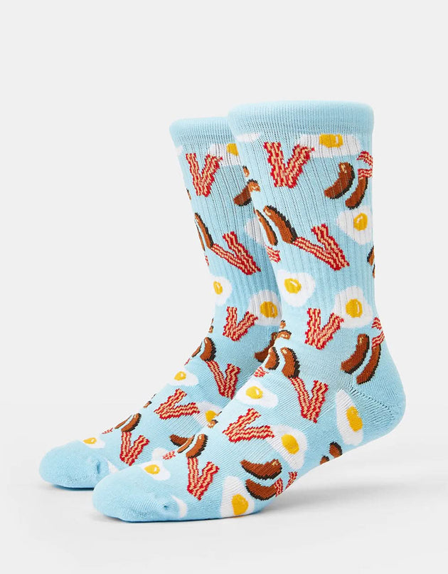 Route One Breakfast Crew Socks -Multi