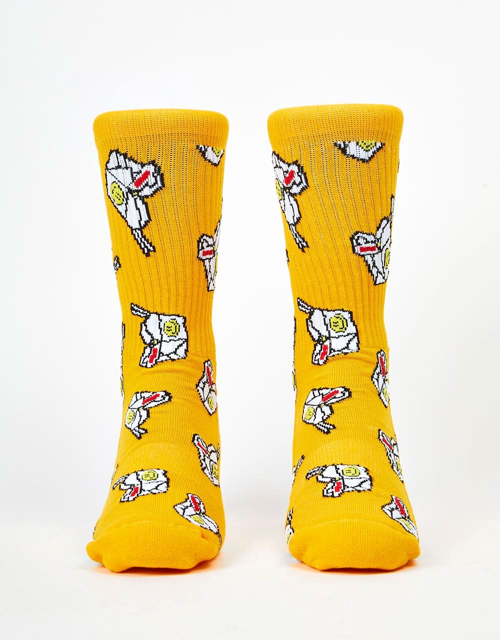 Route One Noods Crew Socks -Yellow