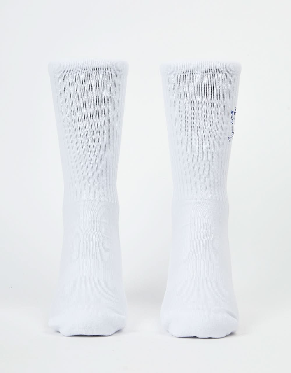 Route One Good Day Crew Socks -White