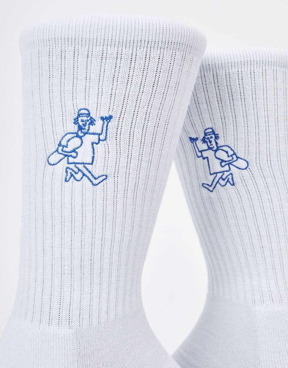 Route One Good Day Crew Socks -White