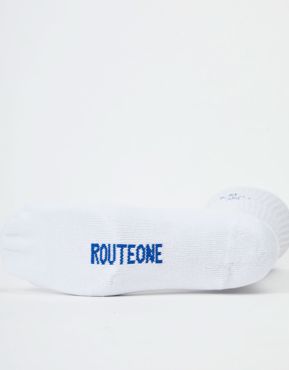 Route One Good Day Crew Socks -White