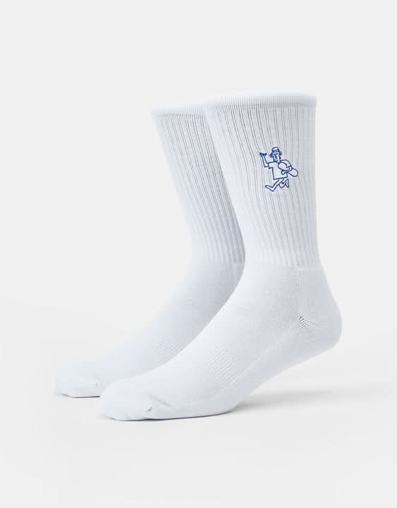 Route One Good Day Crew Socks -White