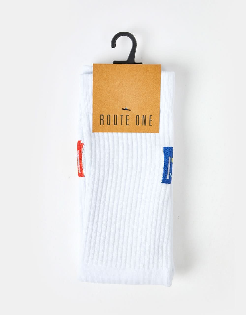 Route One Cartridge Crew Socks -White