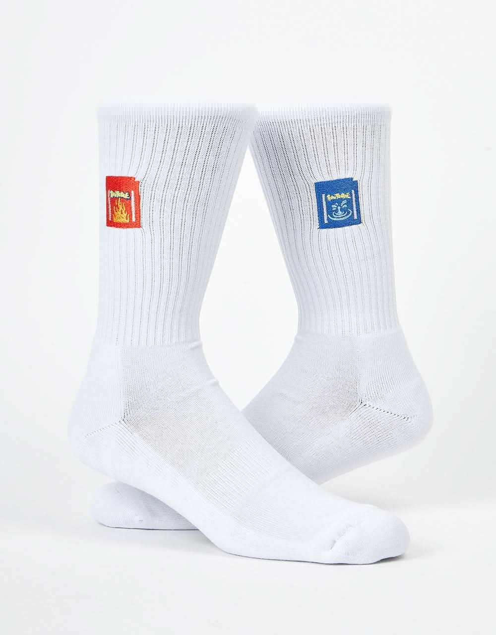 Route One Cartridge Crew Socks -White