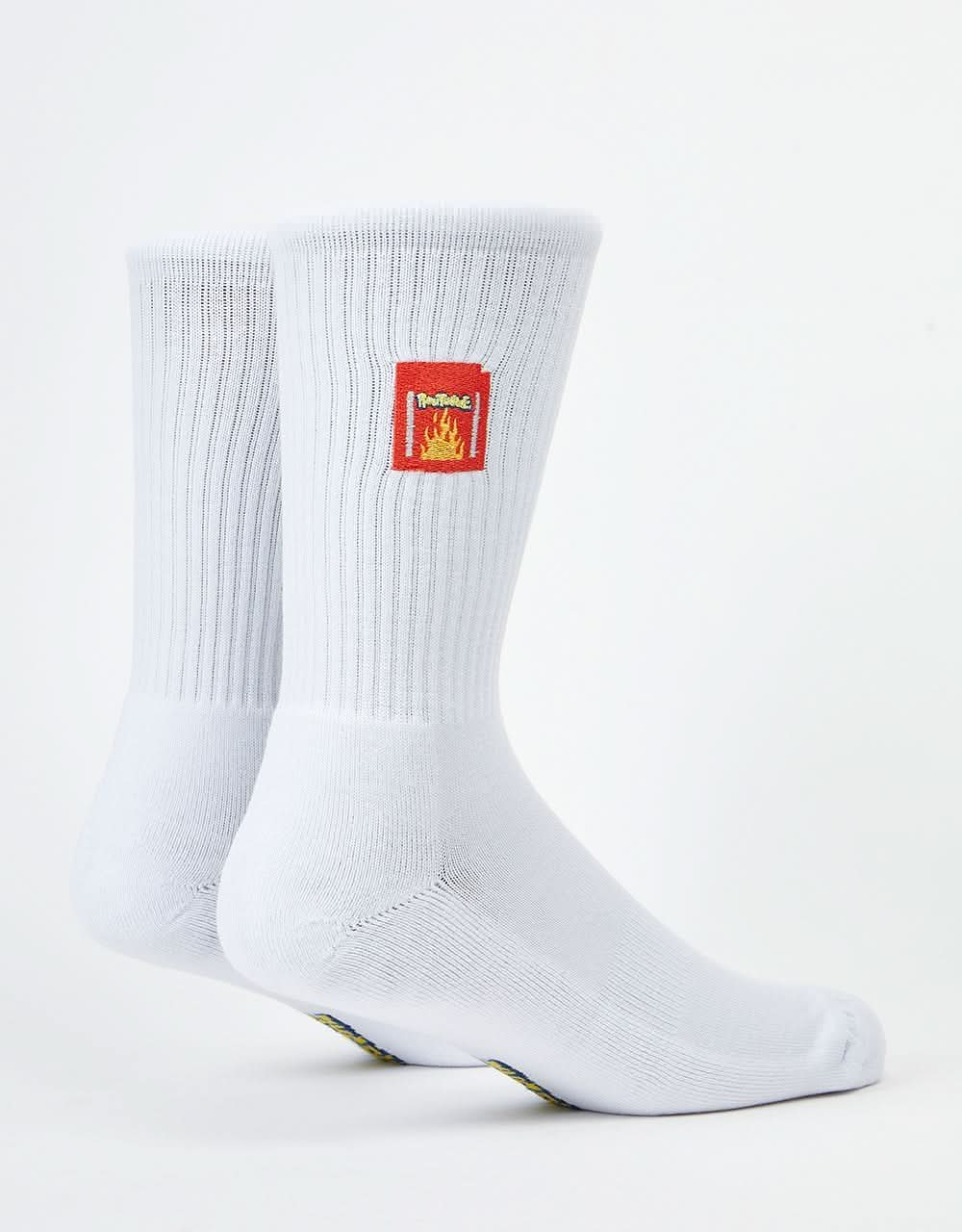 Route One Cartridge Crew Socks -White