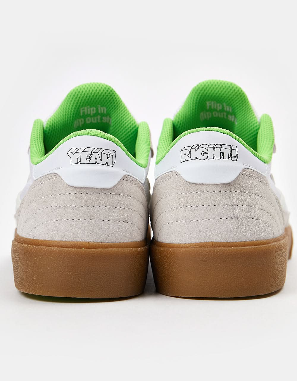 Lakai x Girl Ouais, c'est vrai ! Chaussures de skate Cambridge - Daim blanc/vert UV