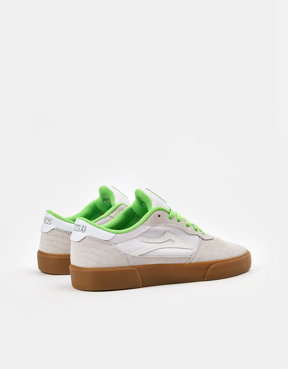 Lakai x Girl Ouais, c'est vrai ! Chaussures de skate Cambridge - Daim blanc/vert UV