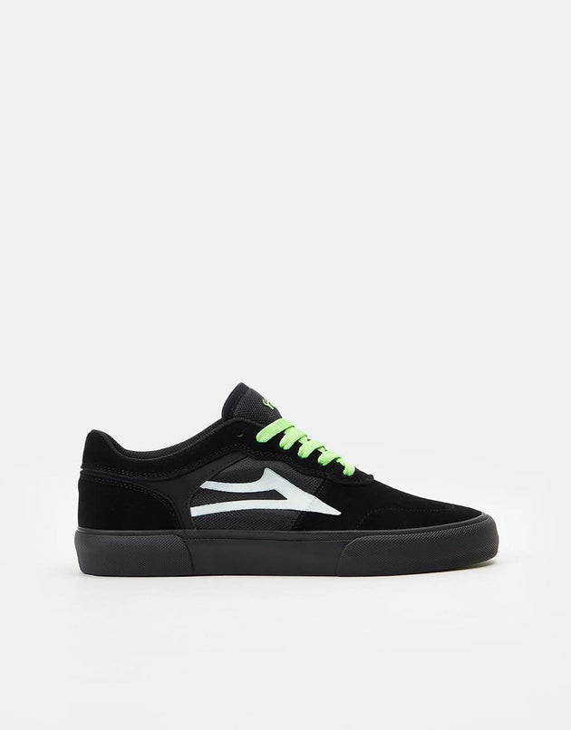 Lakai x Girl Yeah Right! Staple Skateschuhe – Wildleder in Schwarz/UV-Grün