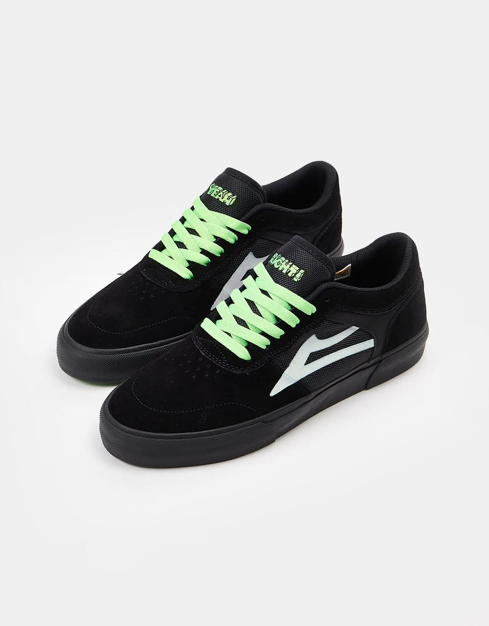 Lakai x Girl Sì, giusto! Scarpe da skate Staple - Pelle scamosciata nera/verde UV