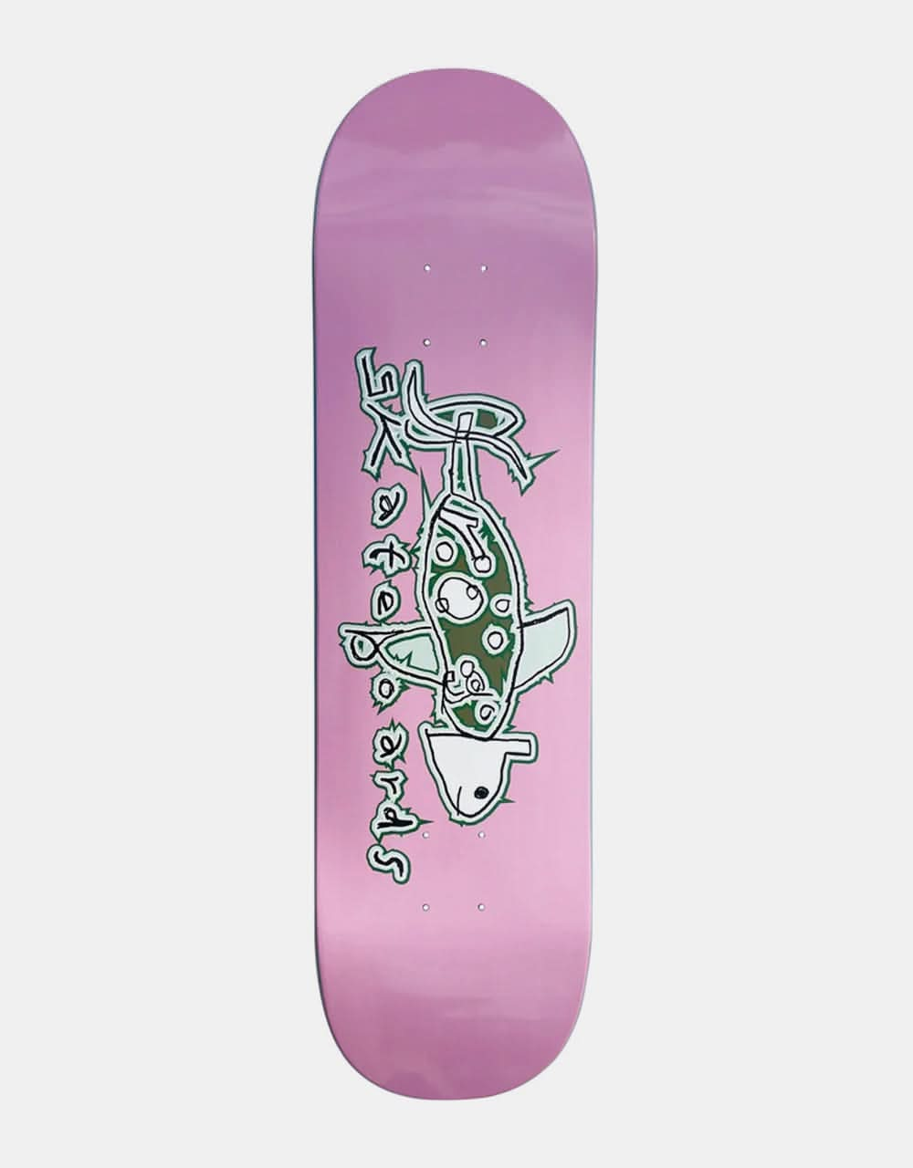 Frog Rainbow Fish Skateboard Deck - 8"